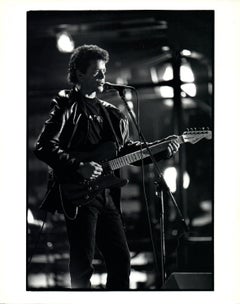 Lou Reed Singing on Stage Vintage Original Photograph