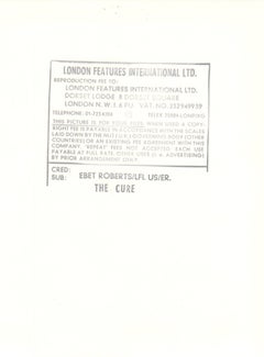 Robert Smith of The Cure Posed in the Studio Vintage Original Photograph