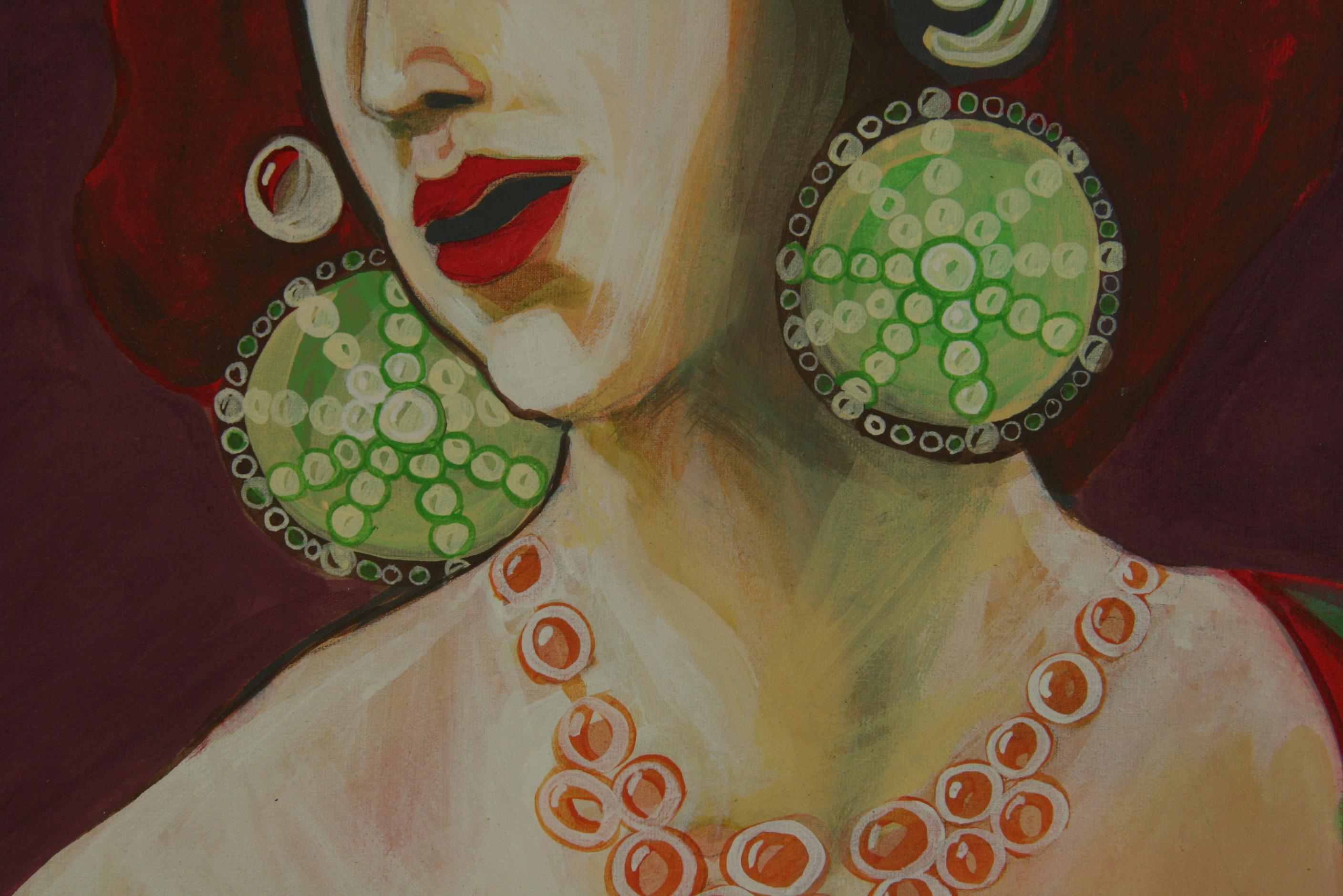 Peinture à l'huile d'une gitane   Peinture en vente 1