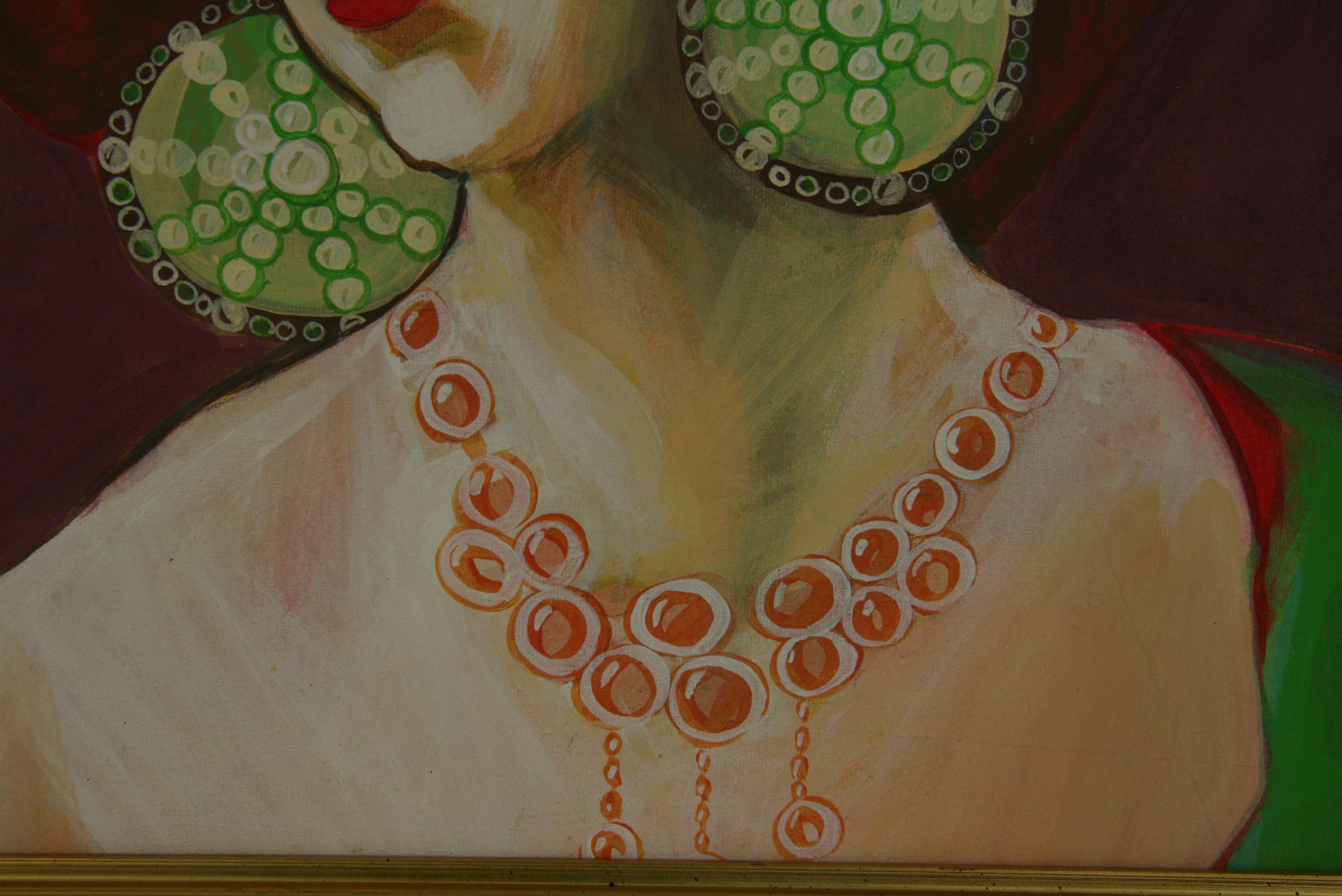 Peinture à l'huile d'une gitane   Peinture en vente 2