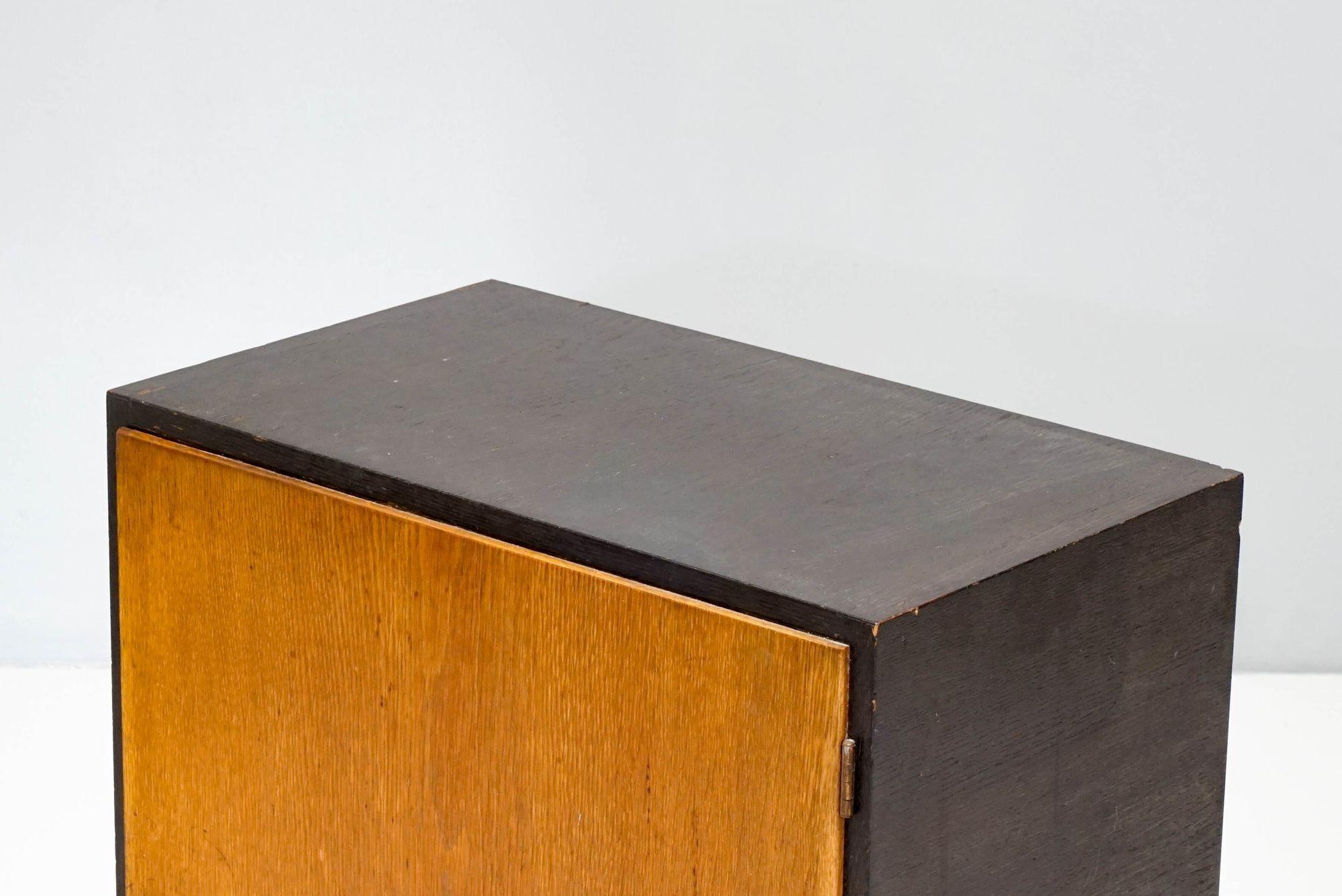 Ebonised and Oak Cupboard by Franz Schuster For Sale 2