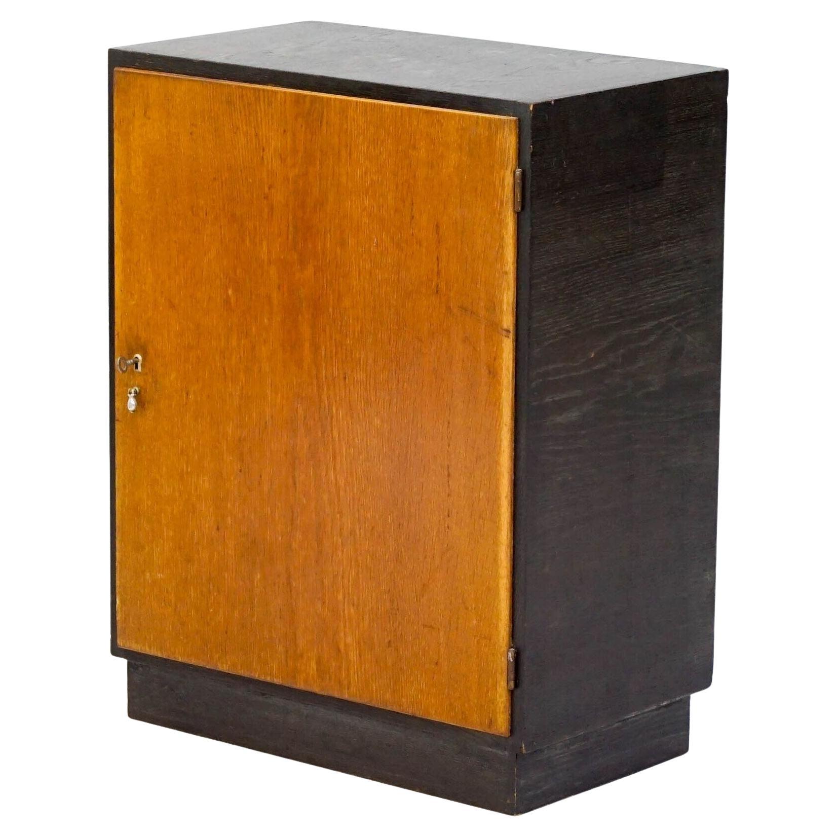Ebonised and Oak Cupboard by Franz Schuster For Sale