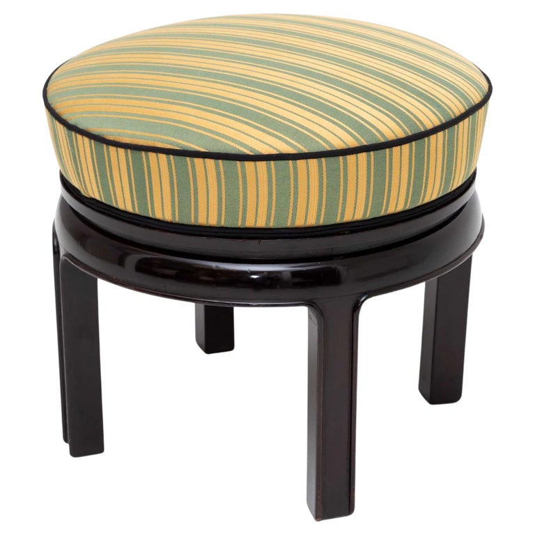 Ebonised Art Deco Stool, 1920s For Sale at 1stDibs