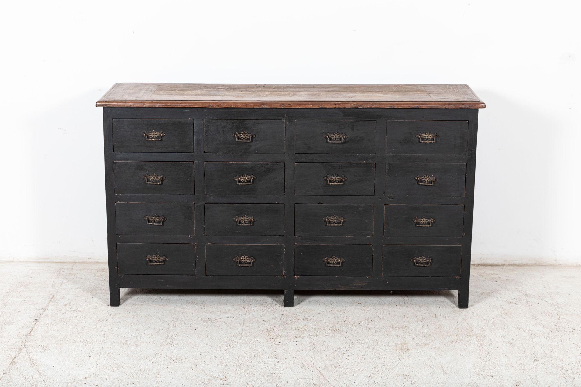 Ebonised Bank of Drawers In Good Condition In Staffordshire, GB