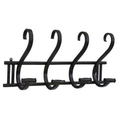 Ebonised Bentwood Coat Rack Coat Hooks 1940