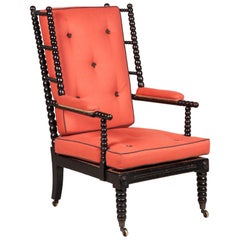 Ebonised Bobbin Armchair