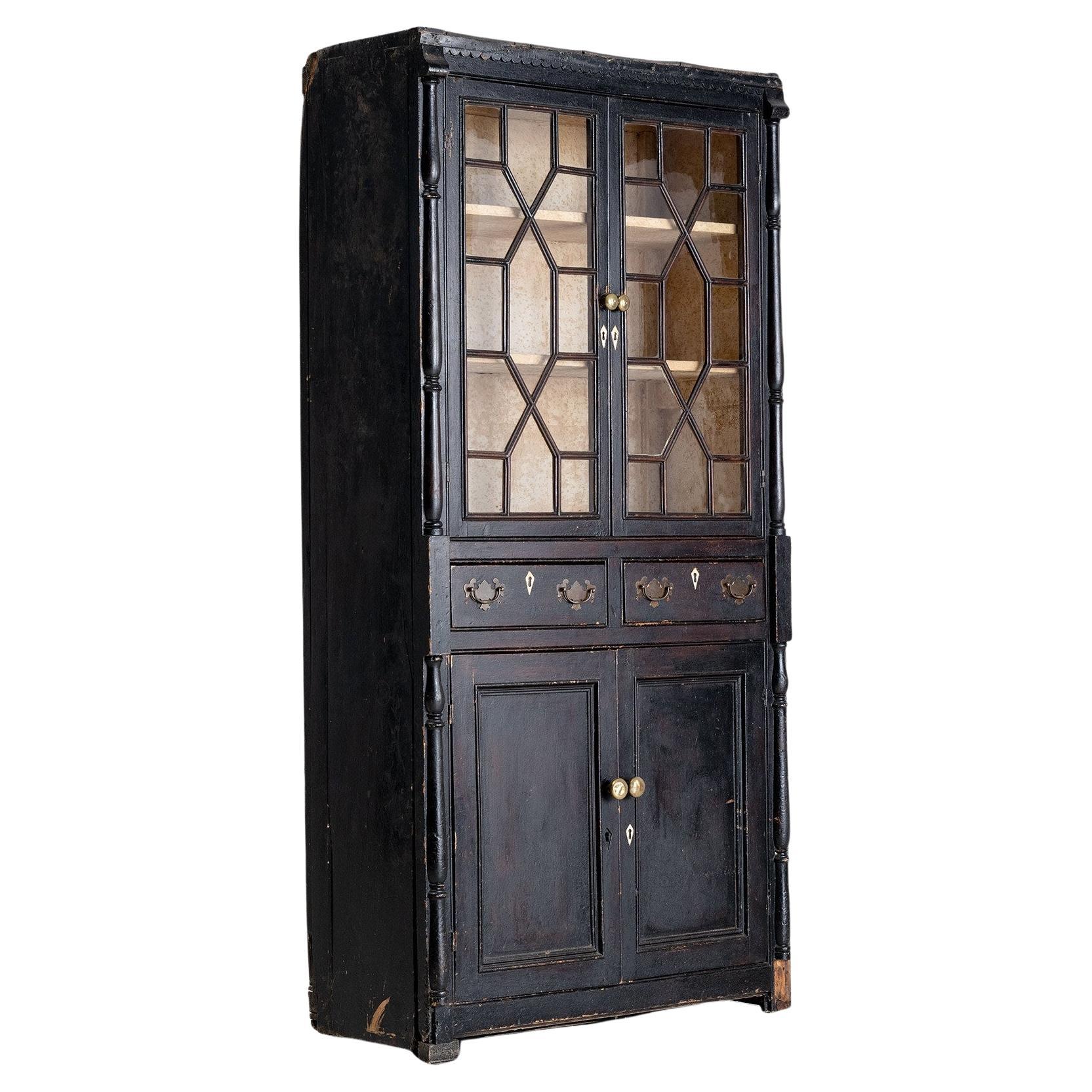 Exceptional Painted Irish Bookcase at 1stDibs