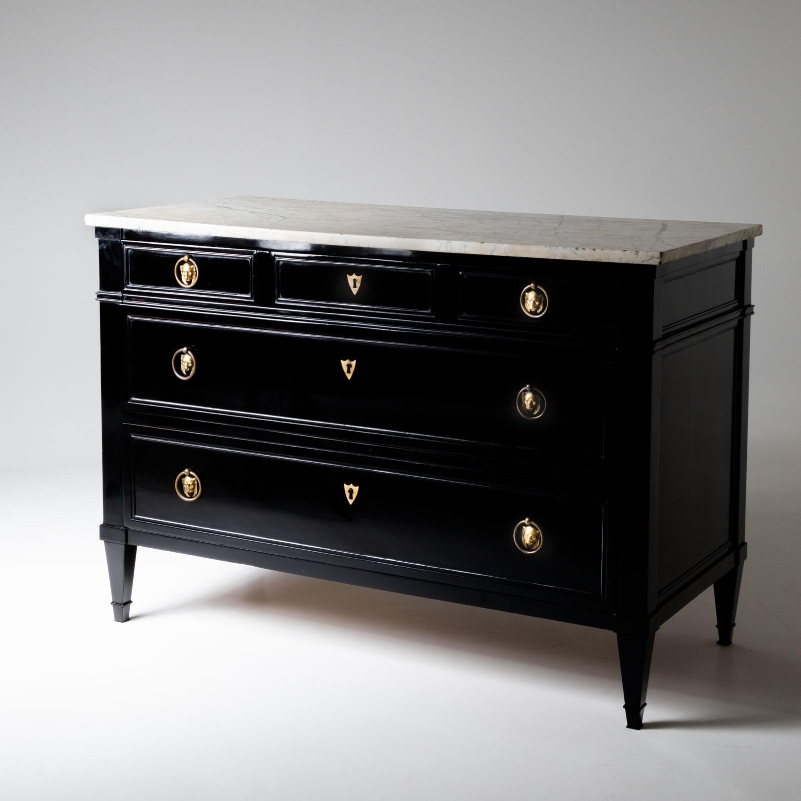Ebonised Chest of Drawers, France, early 19th Century 1