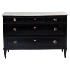 Ebonised Chest of Drawers, France, early 19th Century
