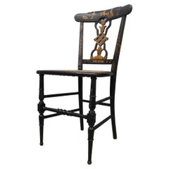 Ebonised Chinoiserie Side Chair c1900
