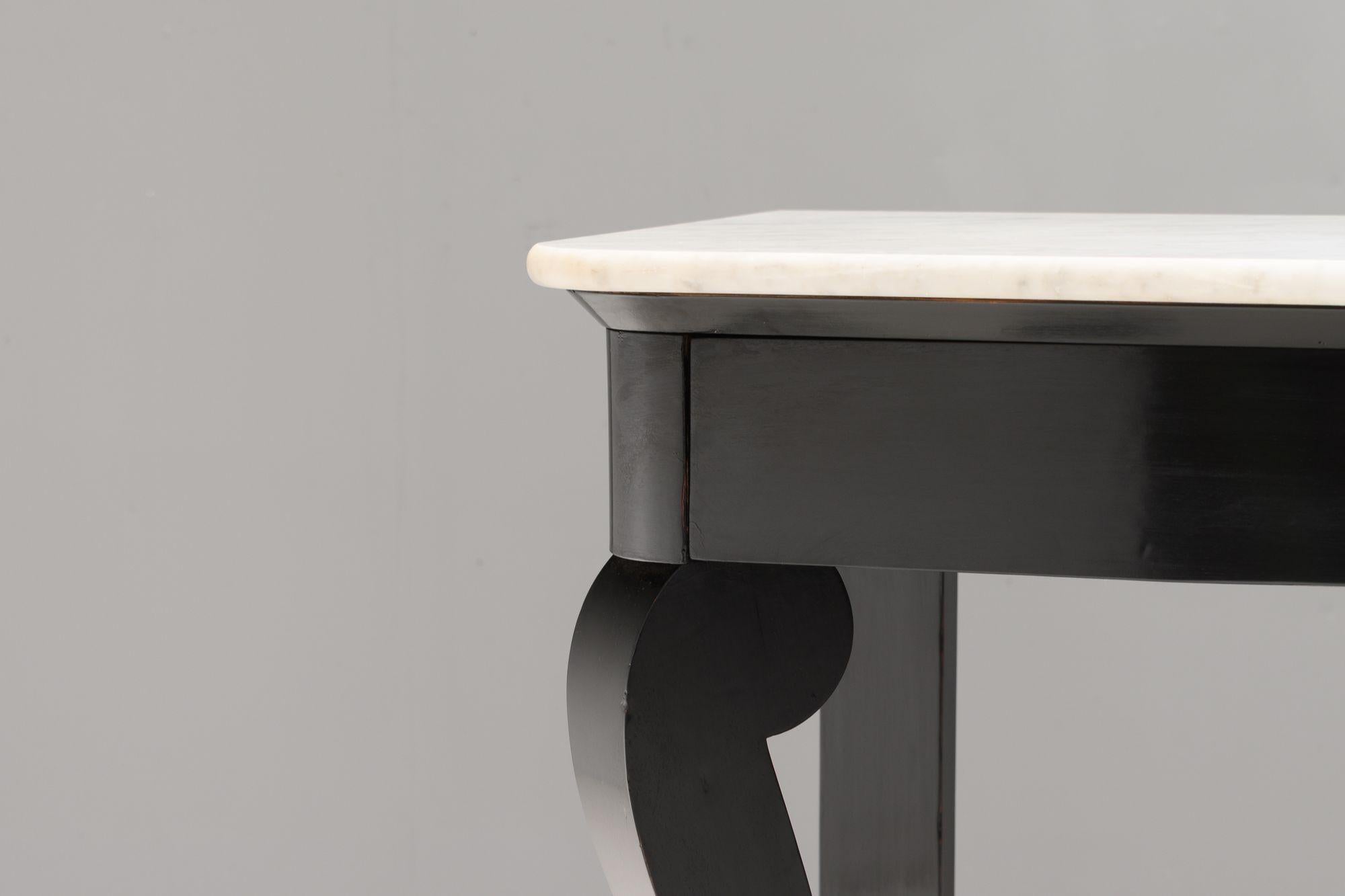 Late 19th Century Ebonised Console Table For Sale