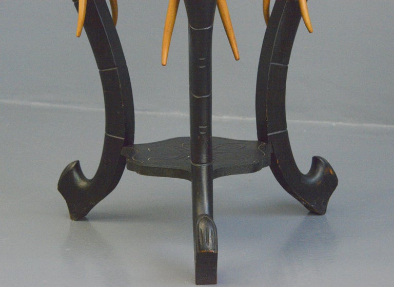 Ebonised Elephant Plant Stand circa 1910 at 1stDibs