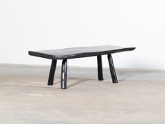 Ebonised Elm Coffee Table, English c. 1990s