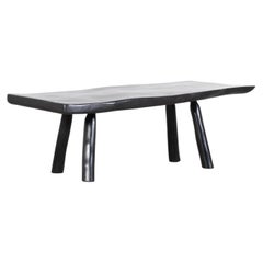 Ebonised Elm Coffee Table, English c. 1990s