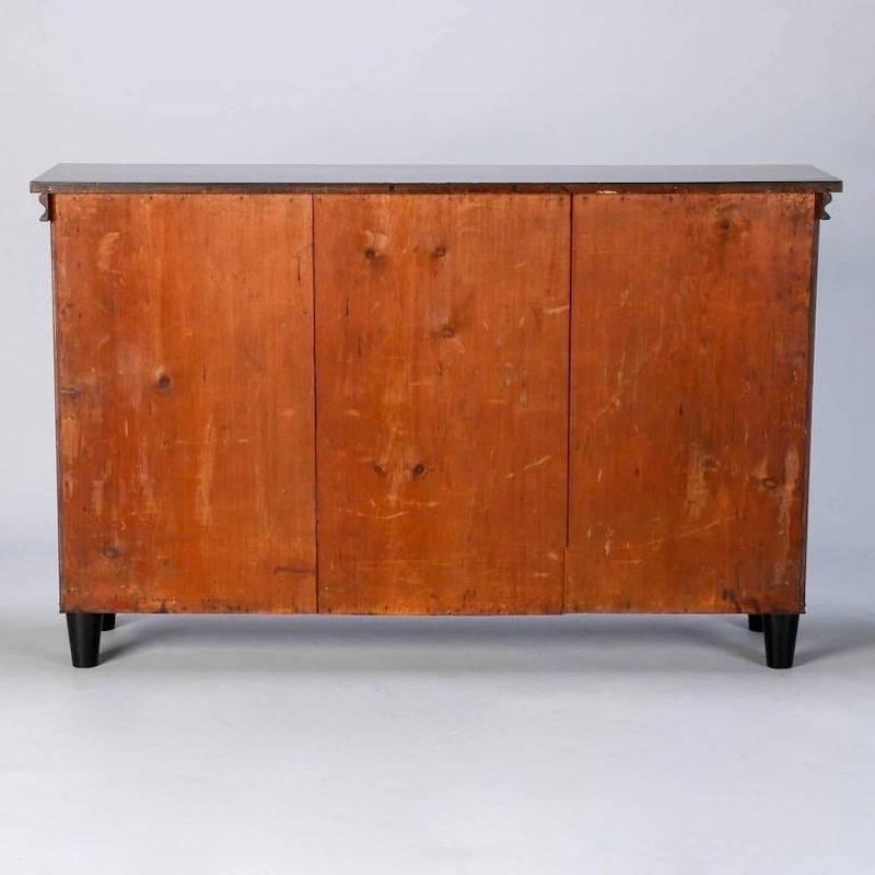Ebonised English Sideboard with Brass Grills 4