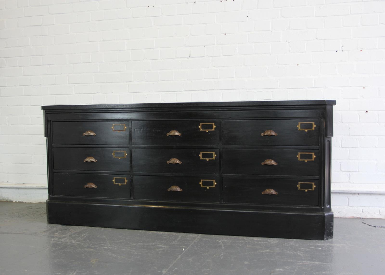 Ebonised French Apothecary Drawers, circa 1910 5