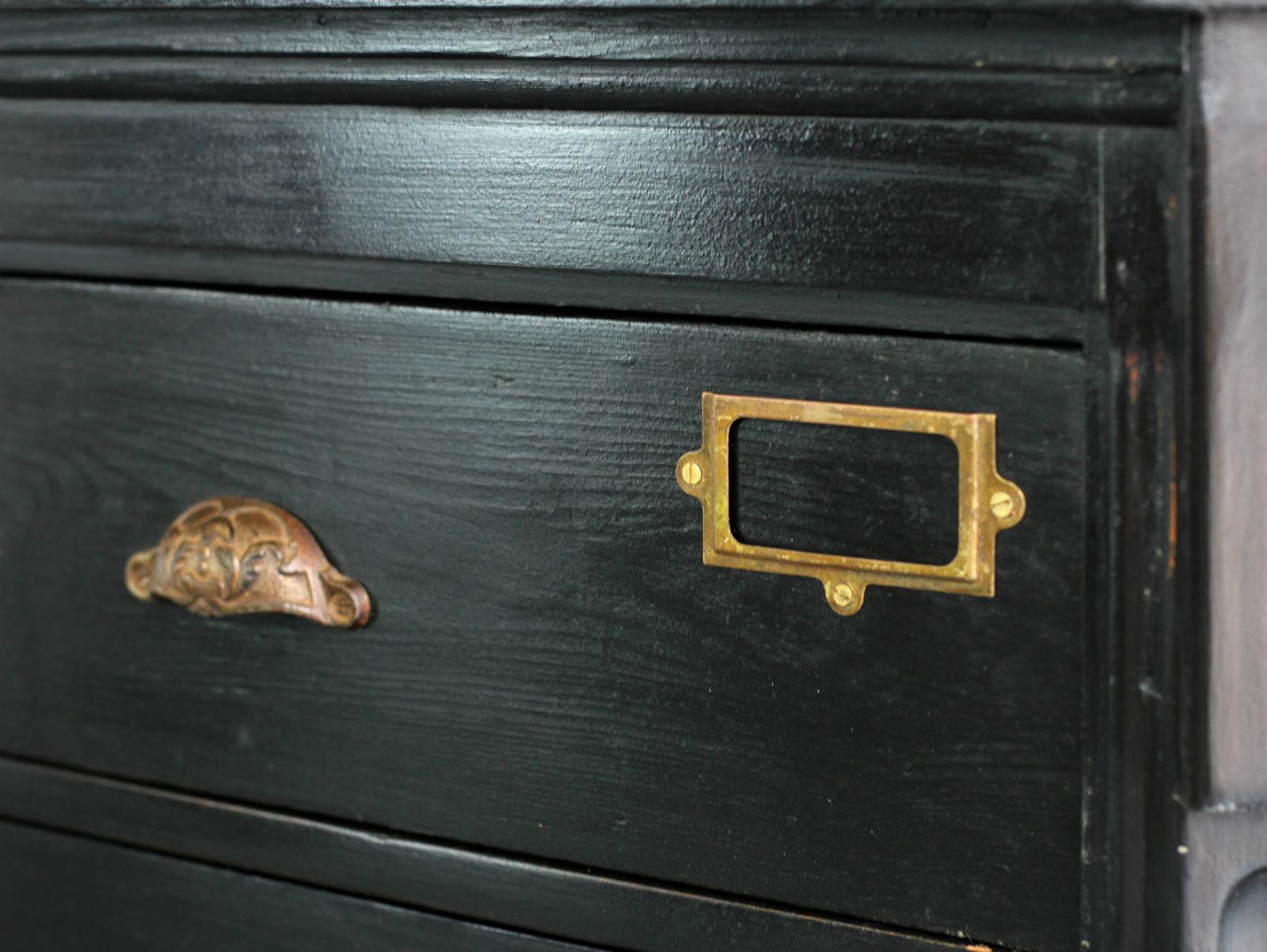 Ebonised French Apothecary Drawers, circa 1910 In Good Condition In Gloucester, GB