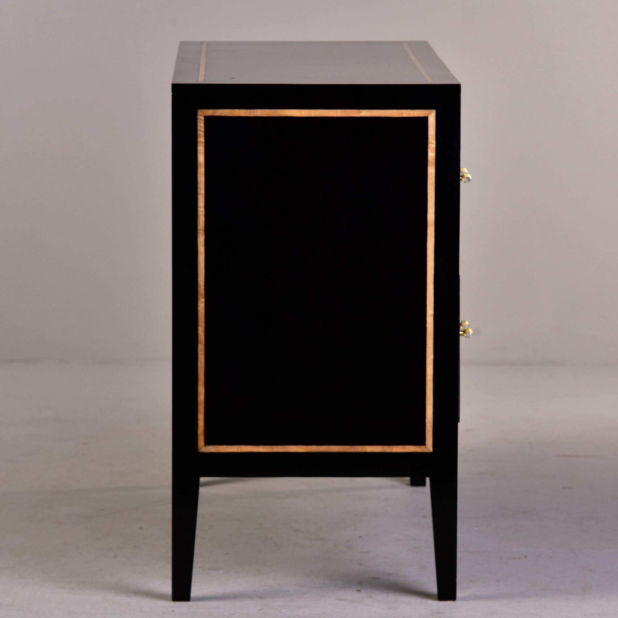 Ebonised Mahogany Two Drawer Chest with Inlay 3