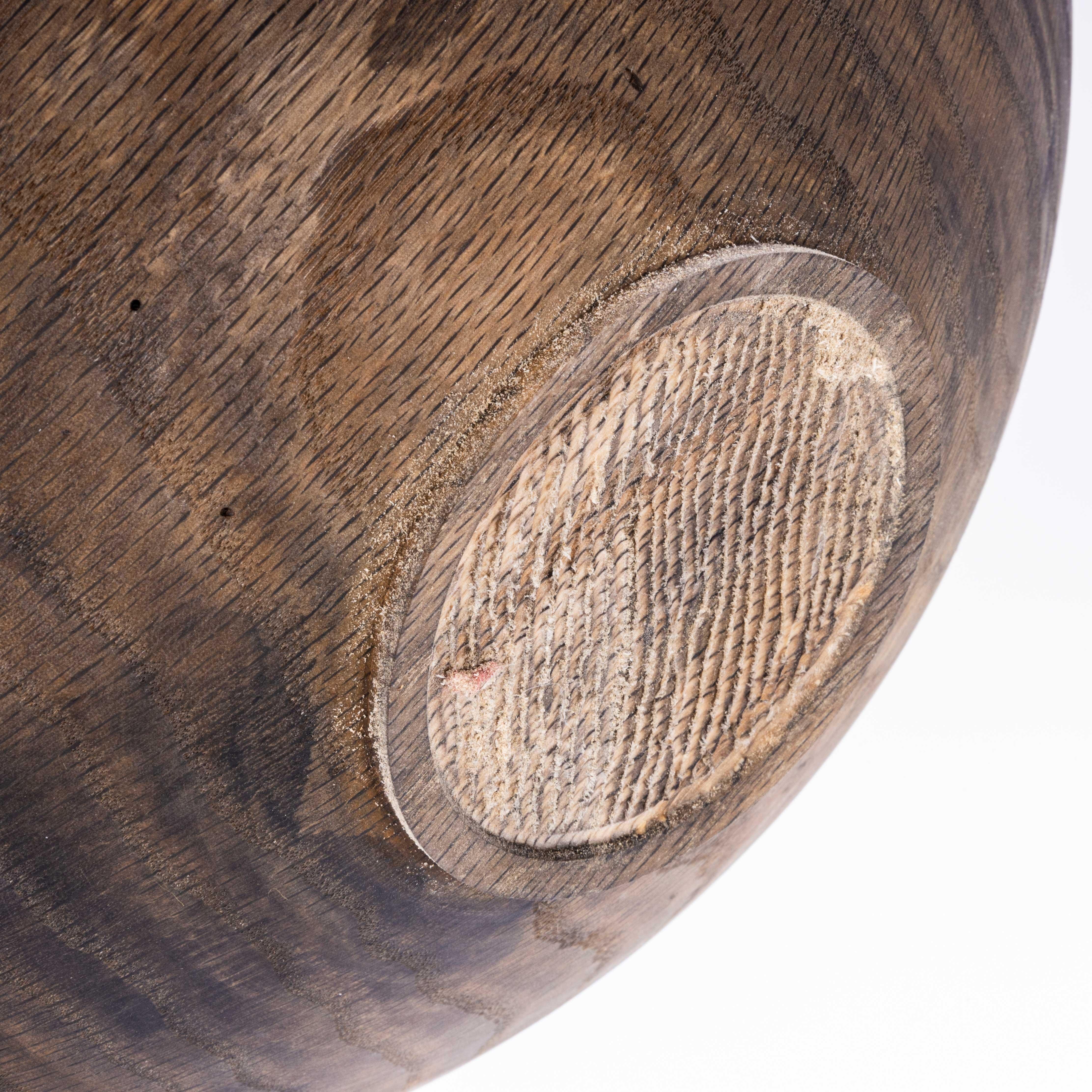 Ebonised Oak Hand Turned Bowl - Tyler & Tara For Sale 2