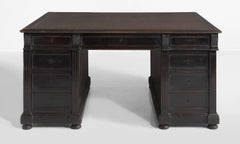 Ebonised Partners Desk, circa 1890
