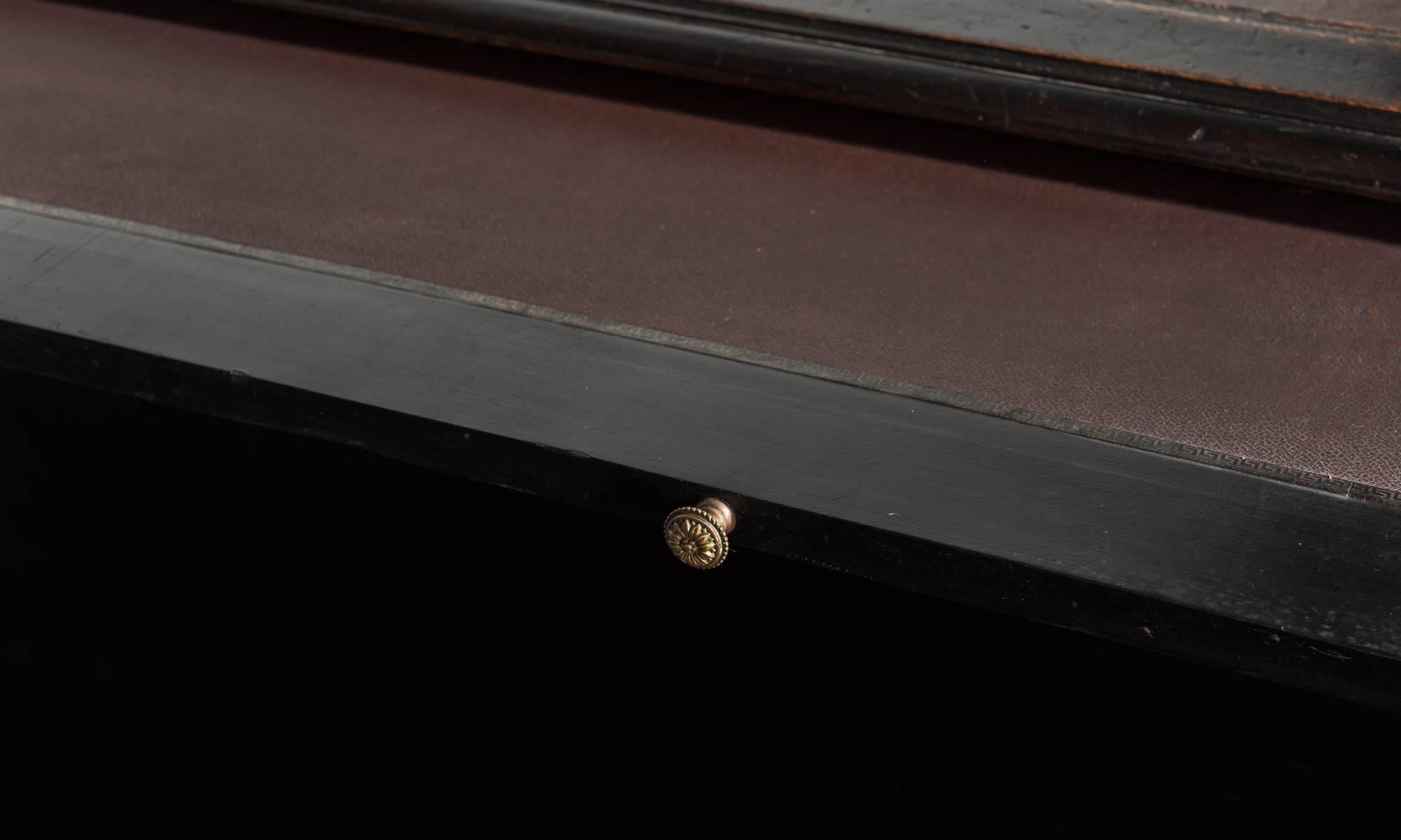 Ebonised Partners Desk, circa 1890 In Good Condition In Culver City, CA