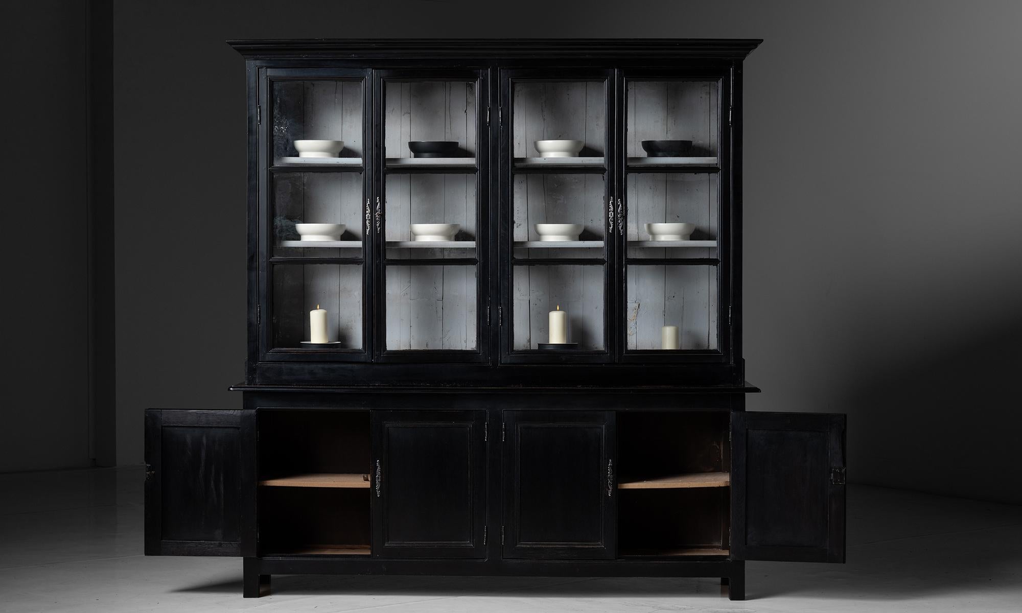 Ebonised Pharmacy Cabinet, England circa 1900 2