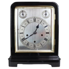 Ebonised Quarter Chiming 5 Glass Bracket Clock
