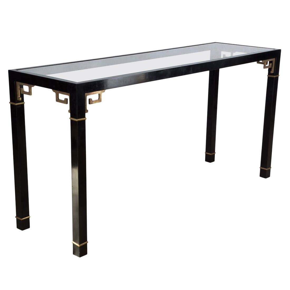 Ebonized Sycamore Console Table