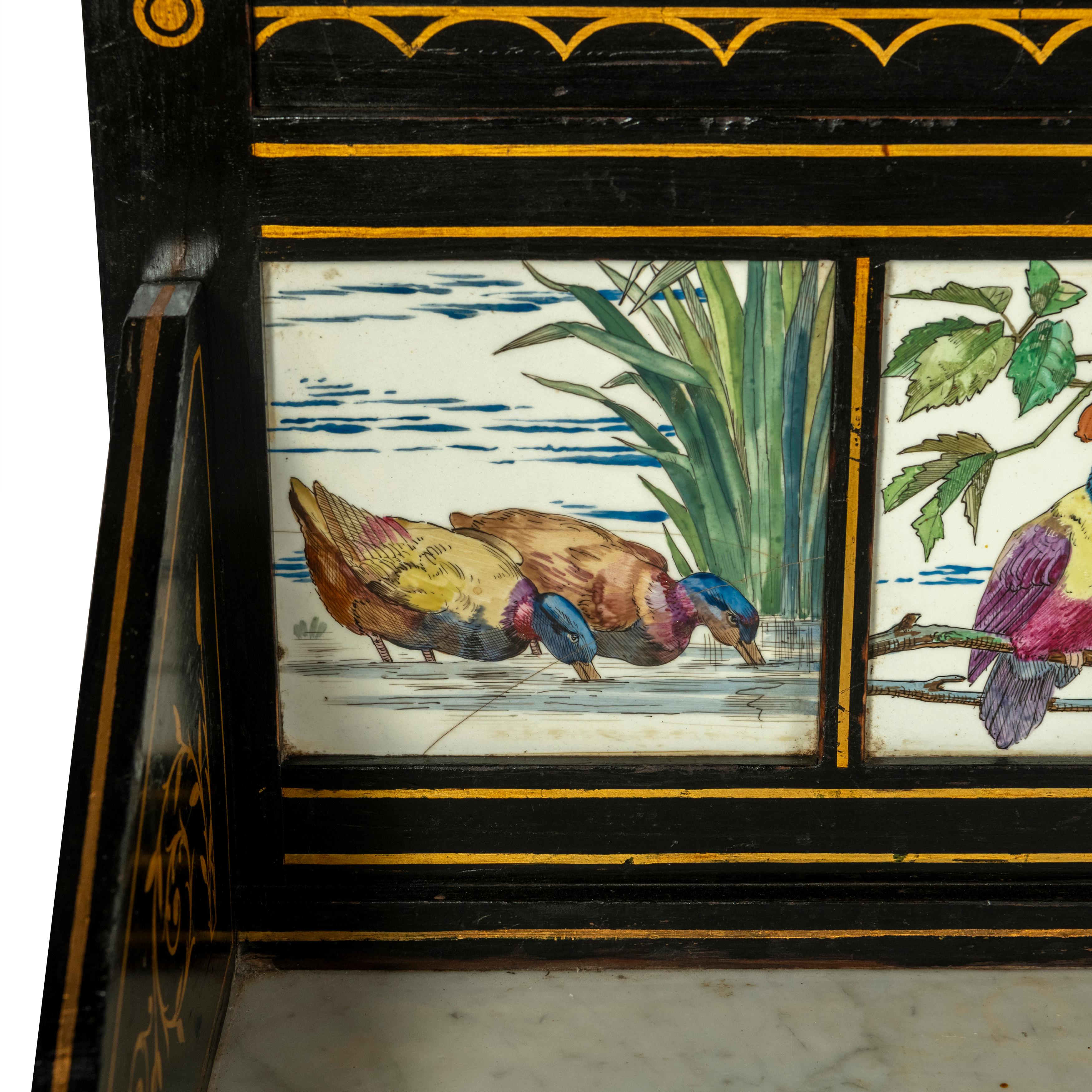 Ebonised Wash Stand by Heals of London, Circa 1890 For Sale 5