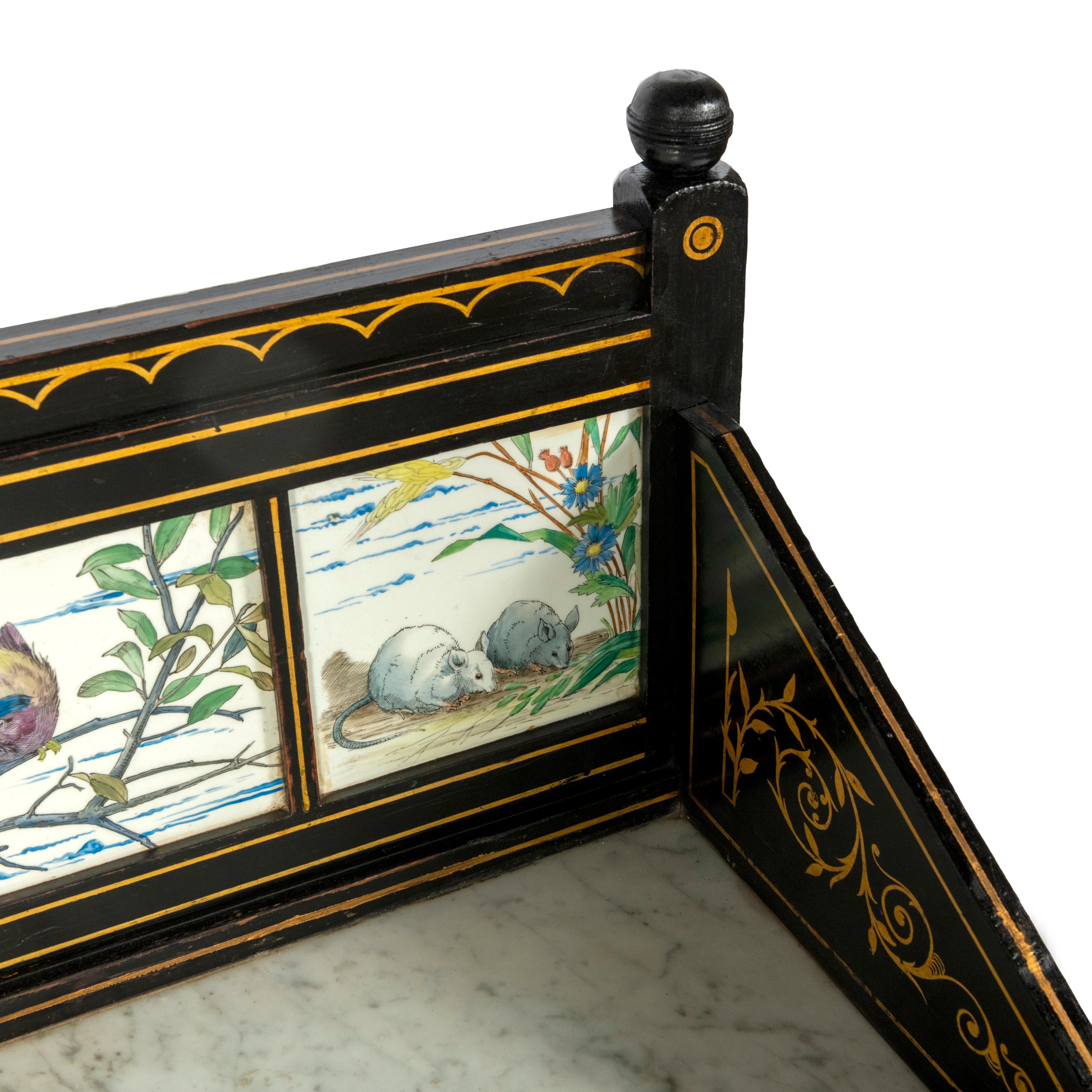 Ebonised Wash Stand by Heals of London, Circa 1890 In Good Condition For Sale In Knutsford, GB