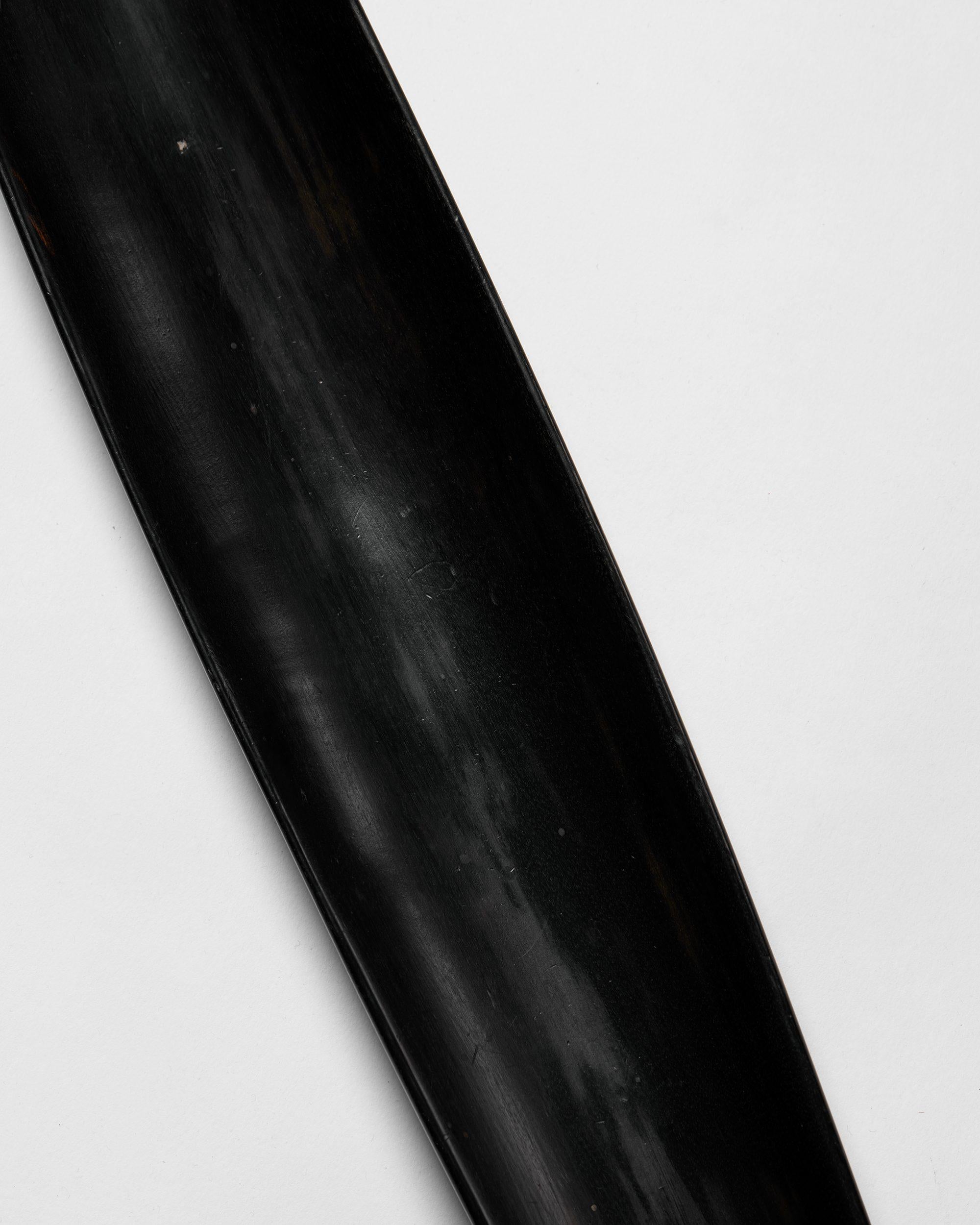 Mid-20th Century Ebonised wood sculpture by Johnny Mattsson, Sweden, 1950s, signed For Sale