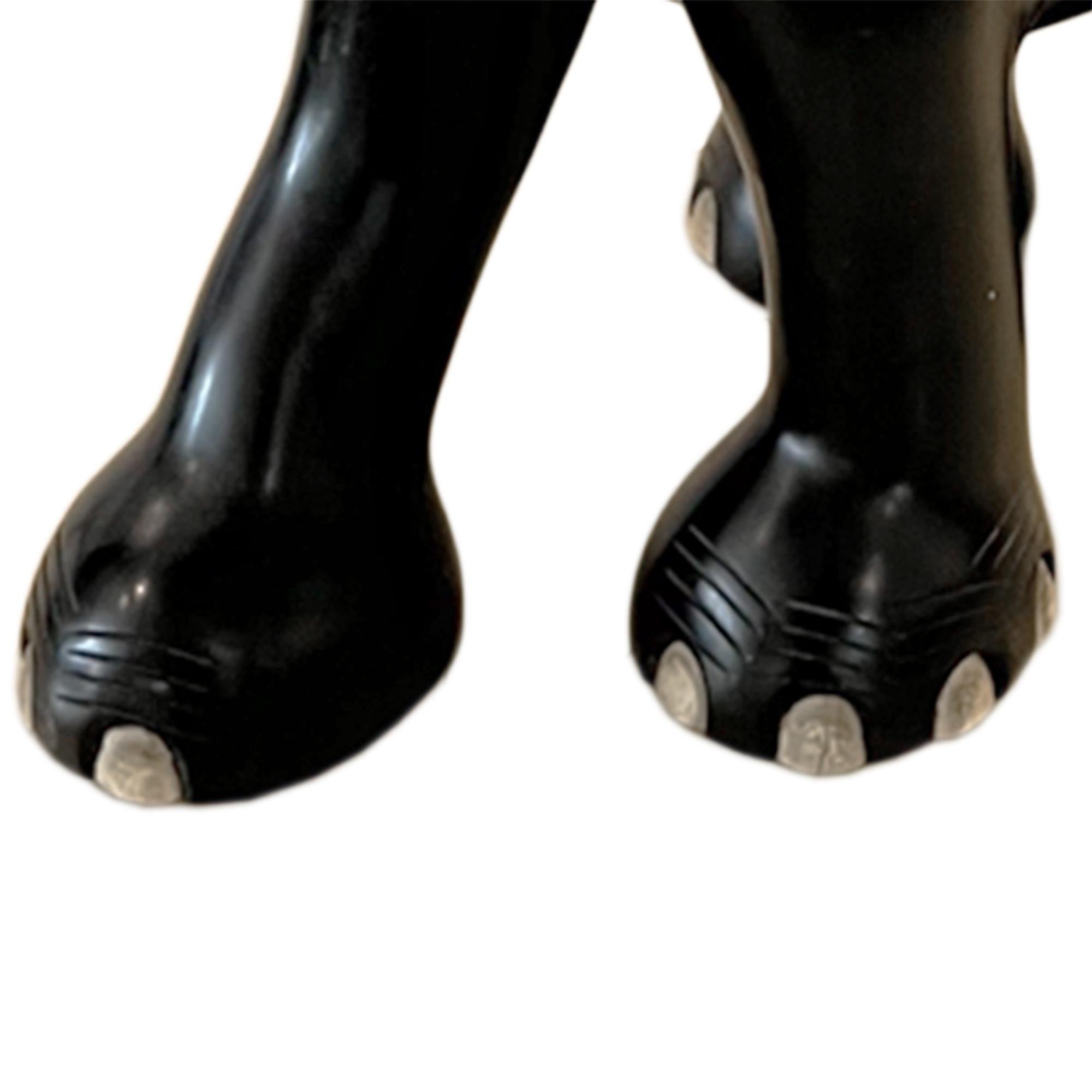 Anglo-Indian Ebonized Wooden Elephant