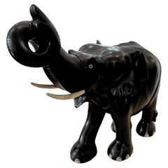 Ebonized Wooden Elephant