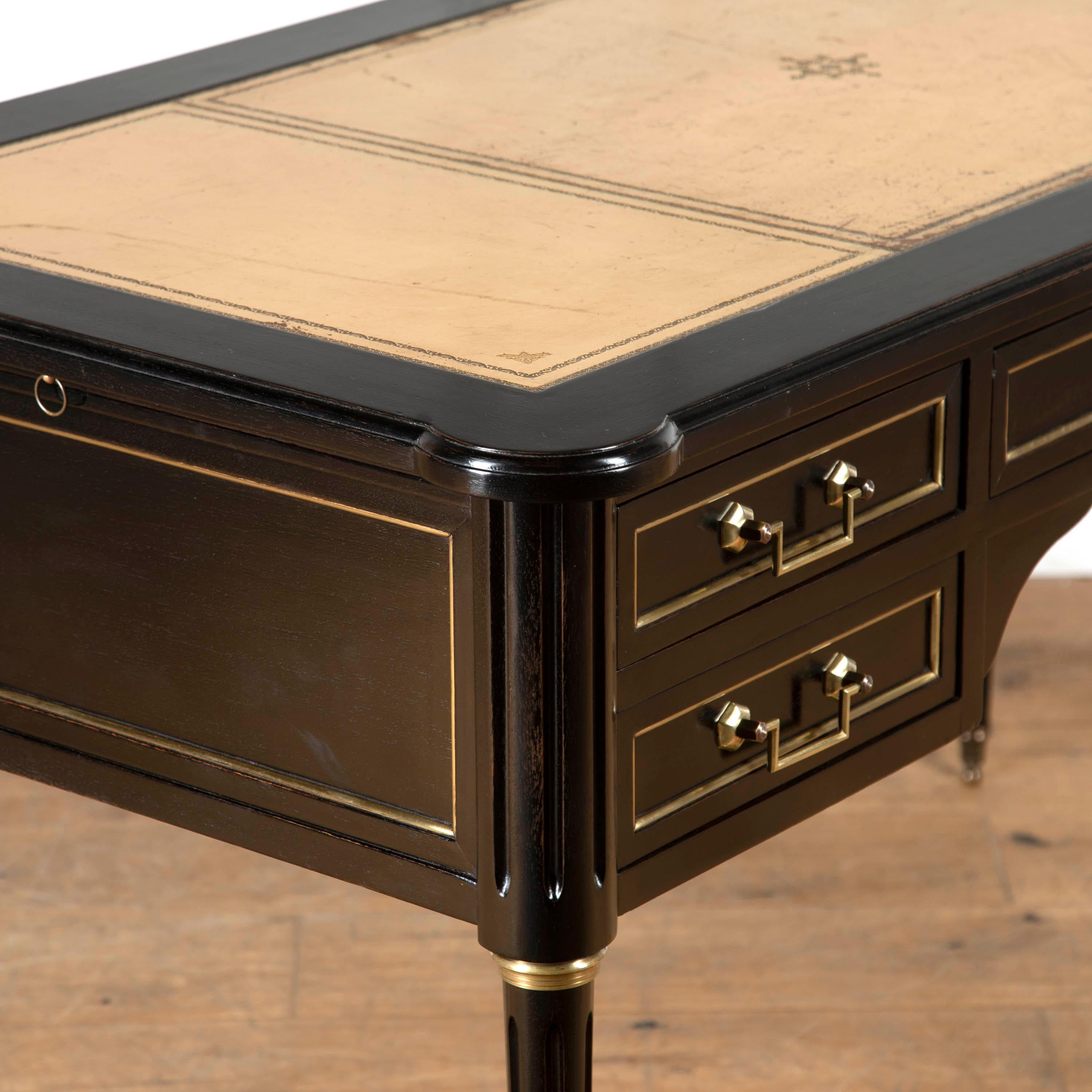 Ebonised Writing Desk In Good Condition In Gloucestershire, GB