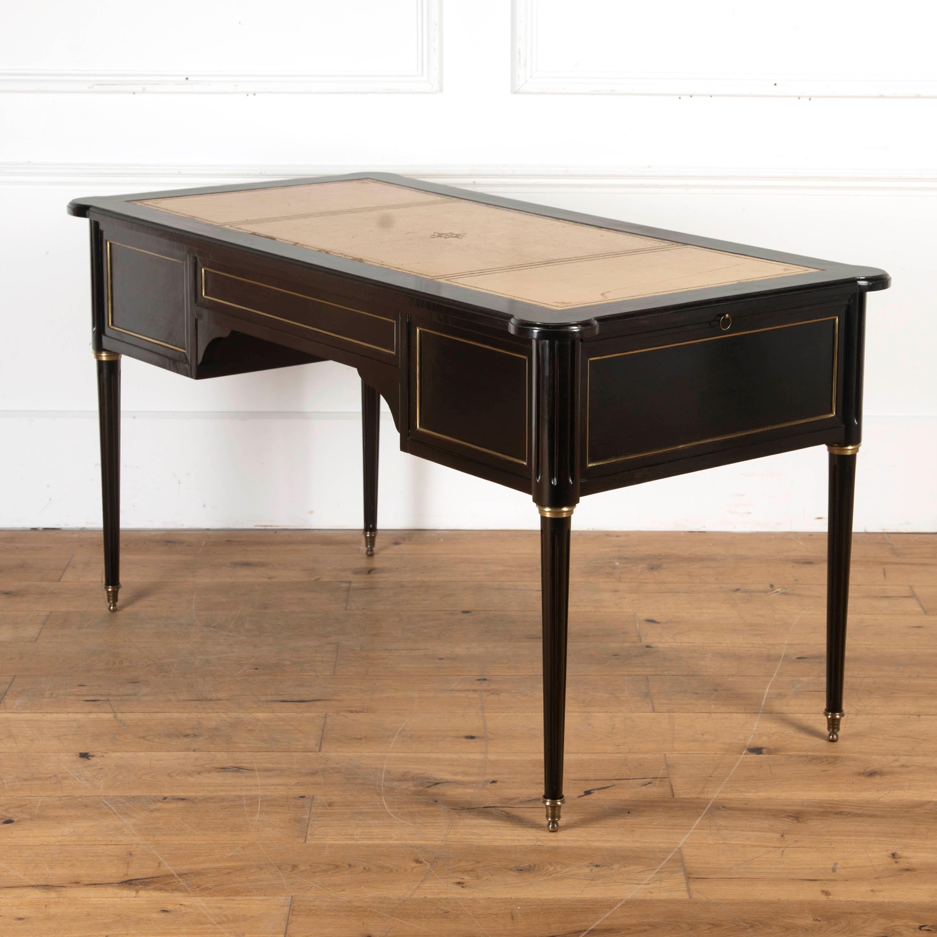 Mahogany Ebonised Writing Desk