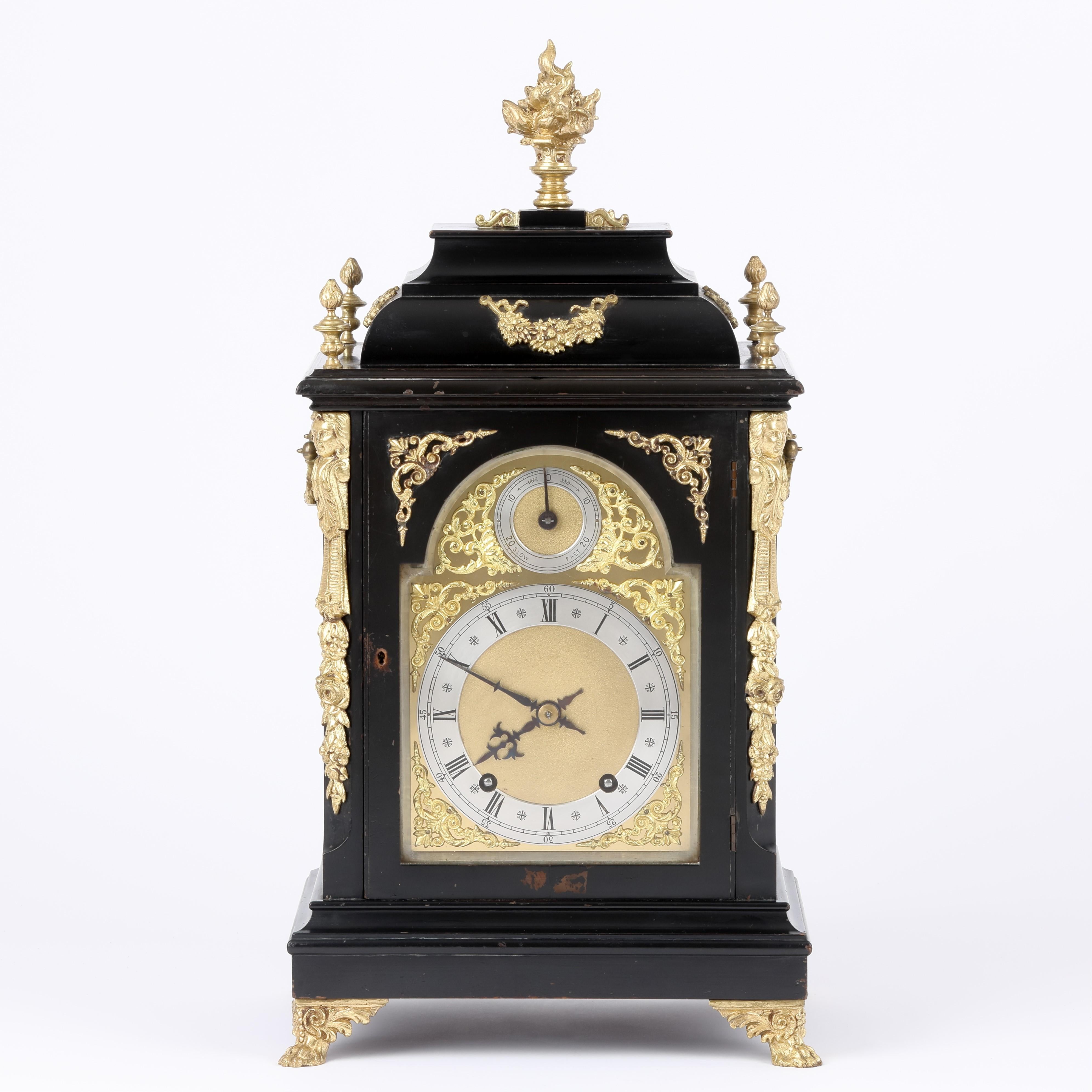 Regency Ebonised Brtacket Clock by Winterhalder & Hofmeier