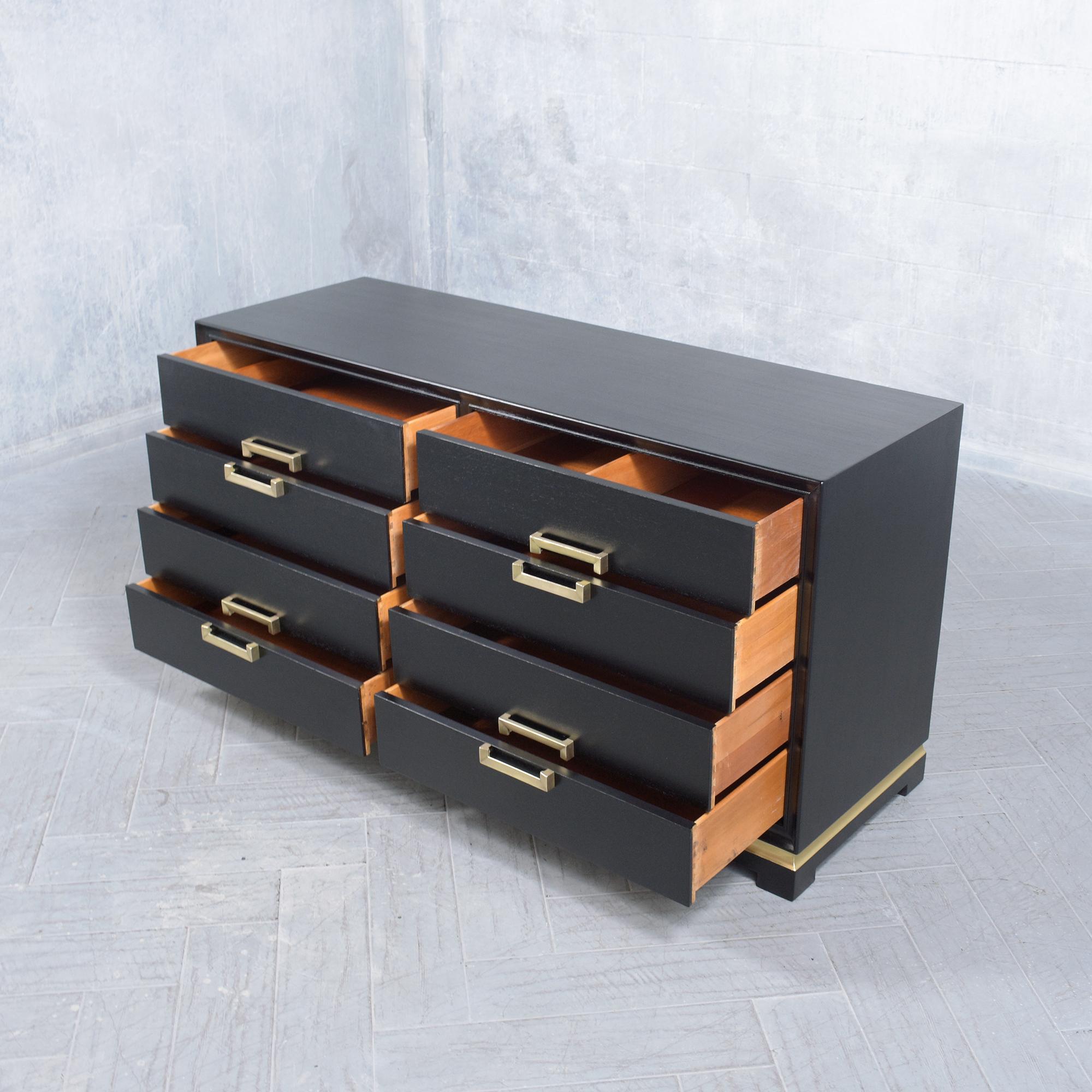 1960s Mid-Century Modern Mahogany Dresser: Timeless Elegance Restored For Sale 5