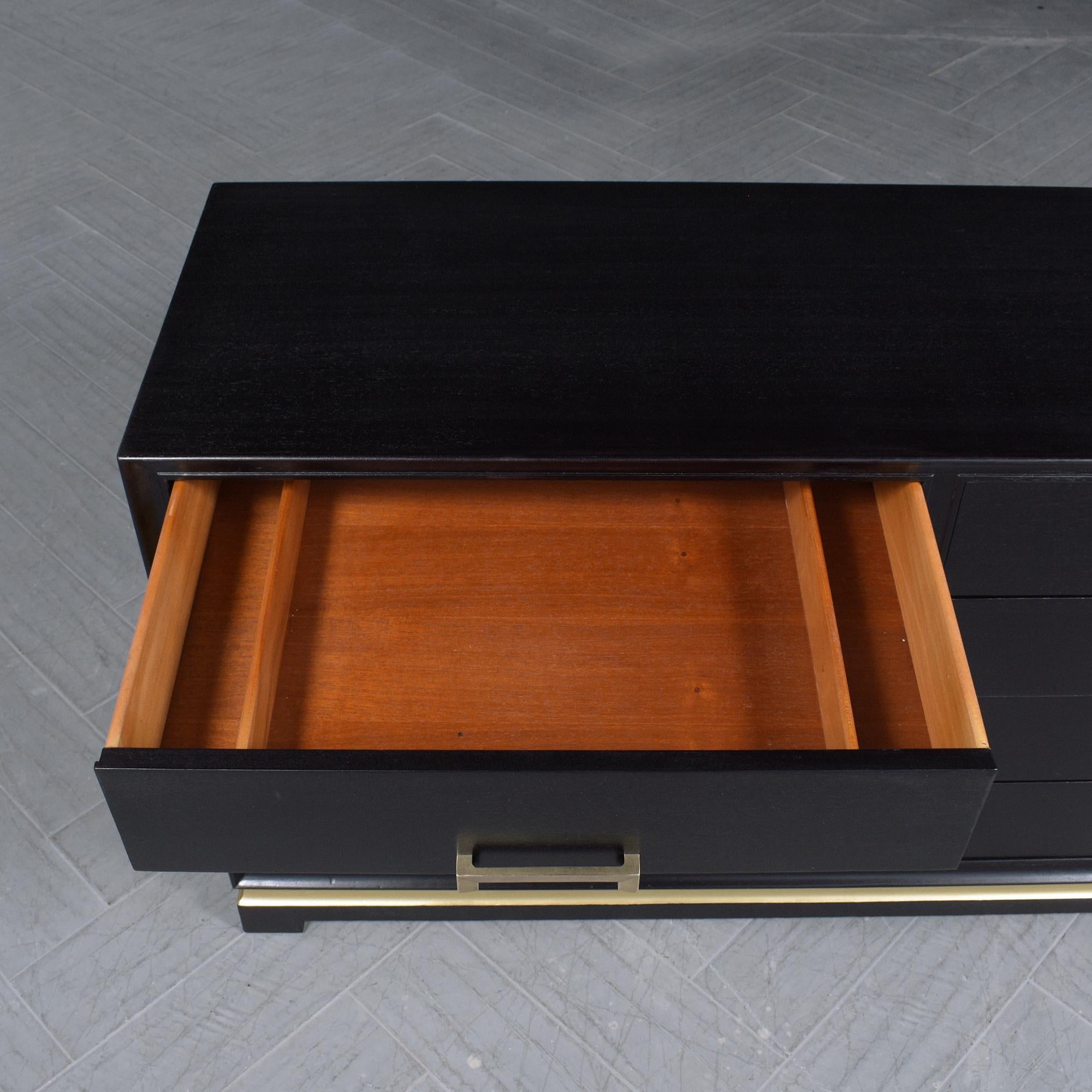 1960s Mid-Century Modern Mahogany Dresser: Timeless Elegance Restored For Sale 6