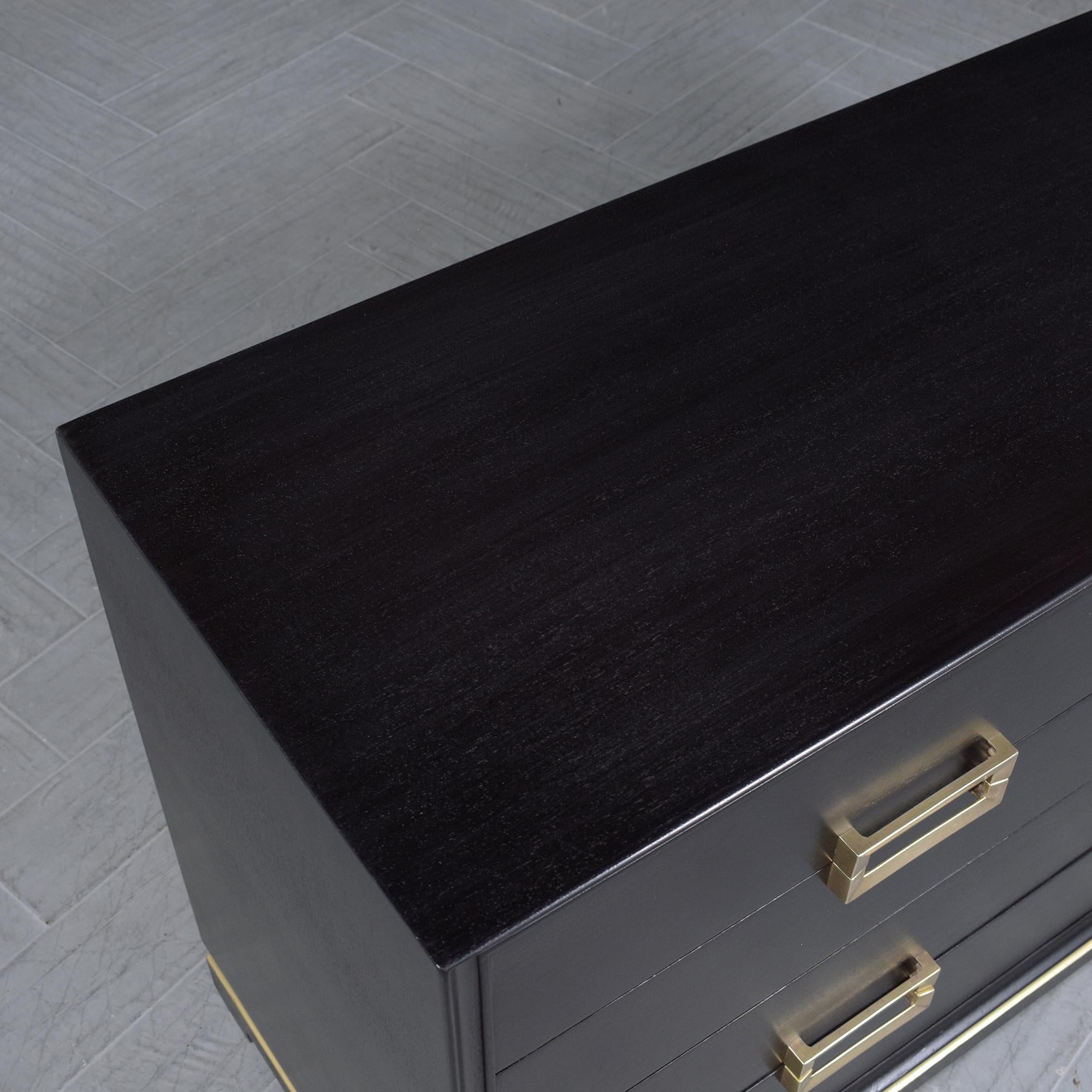 Wood 1960s Mid-Century Modern Mahogany Dresser: Timeless Elegance Restored For Sale