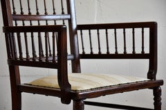 Ebonized 19th Century Art & Craft Sussex Armchair