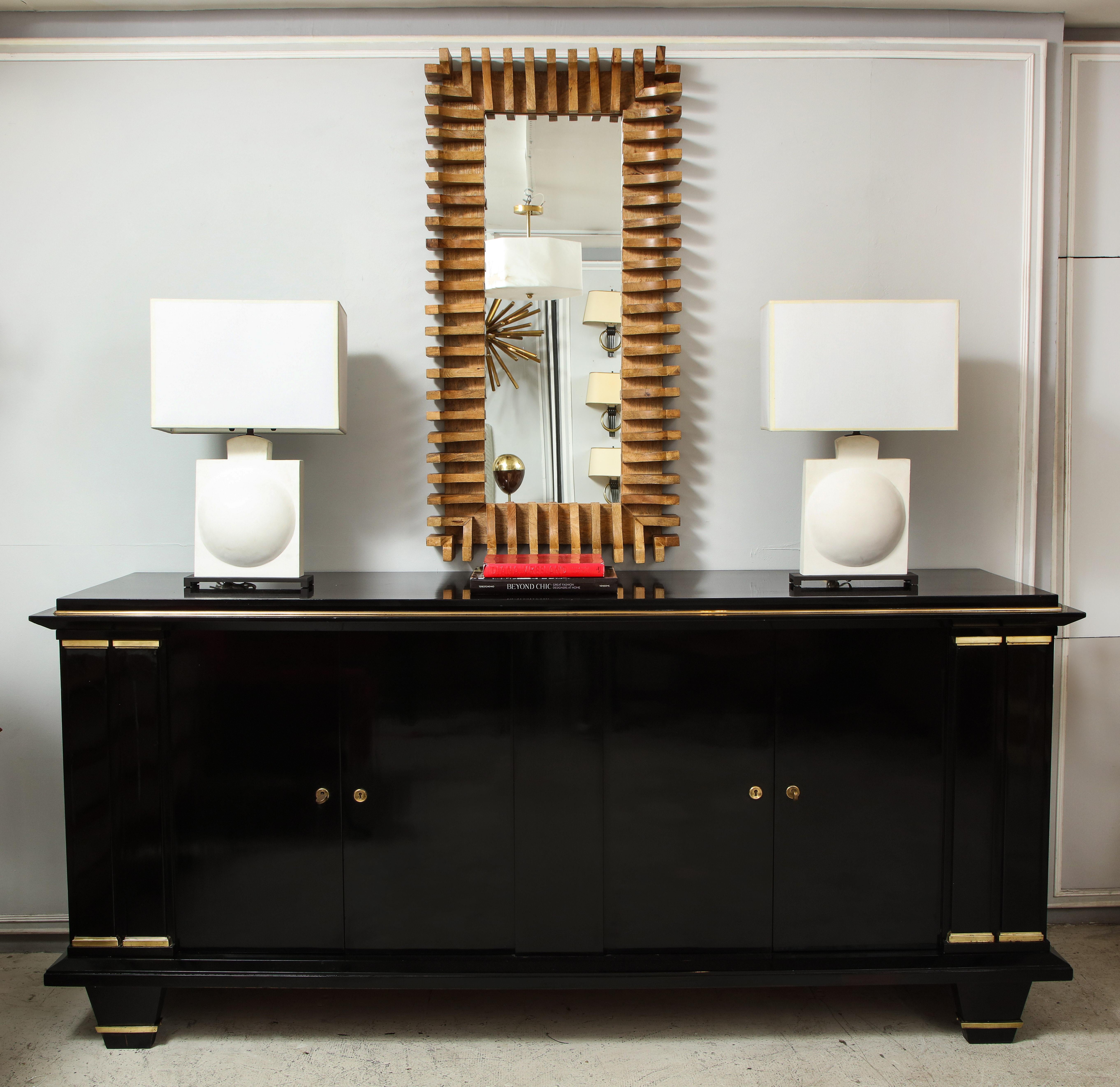 Modern French Architectural Sideboard with Bronze Mounts