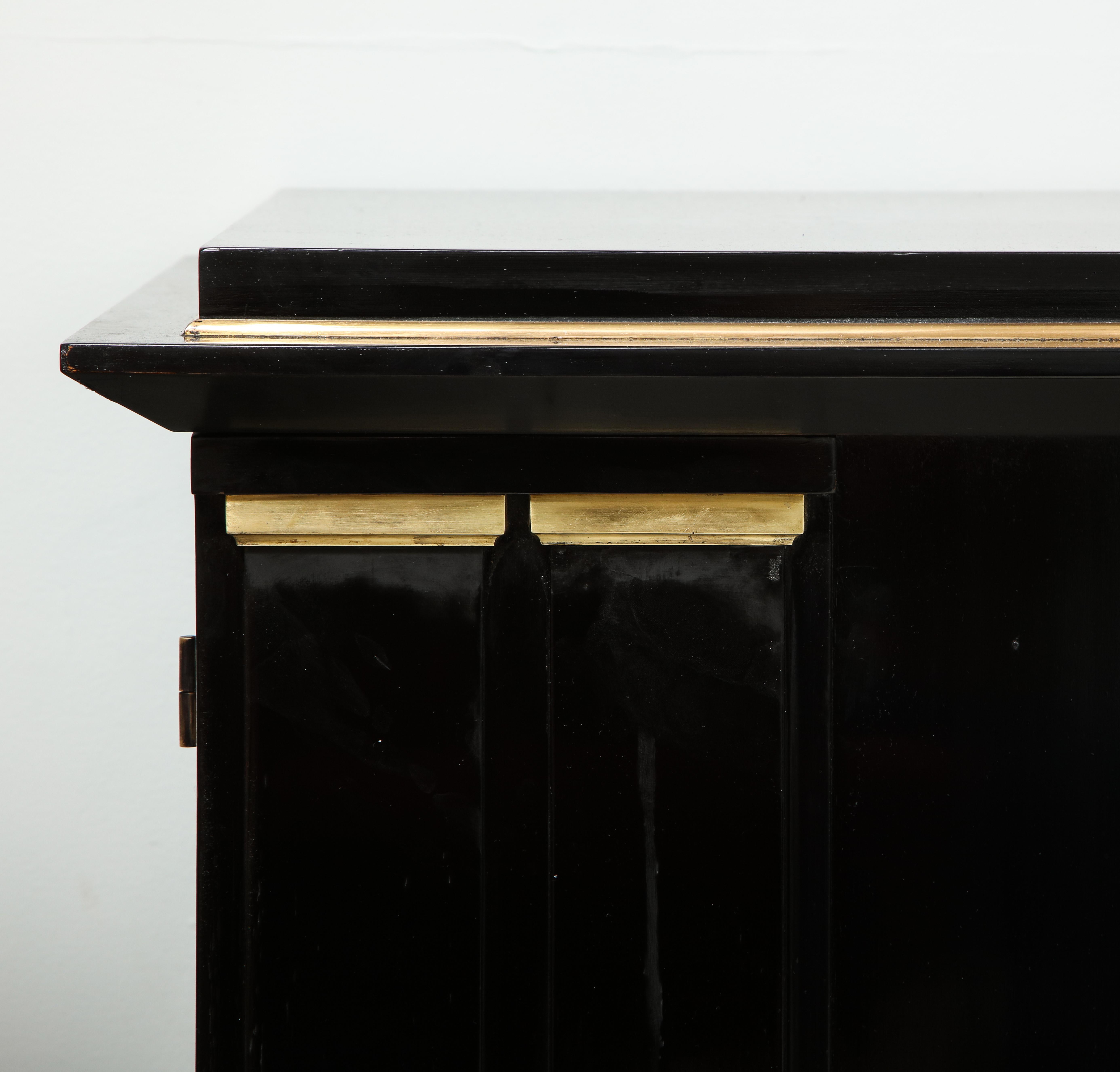 20th Century French Architectural Sideboard with Bronze Mounts