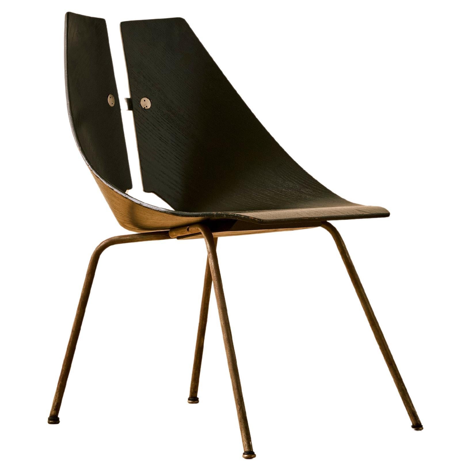 Ebonized Ash Chair By Ray Komai c. 1940 For Sale