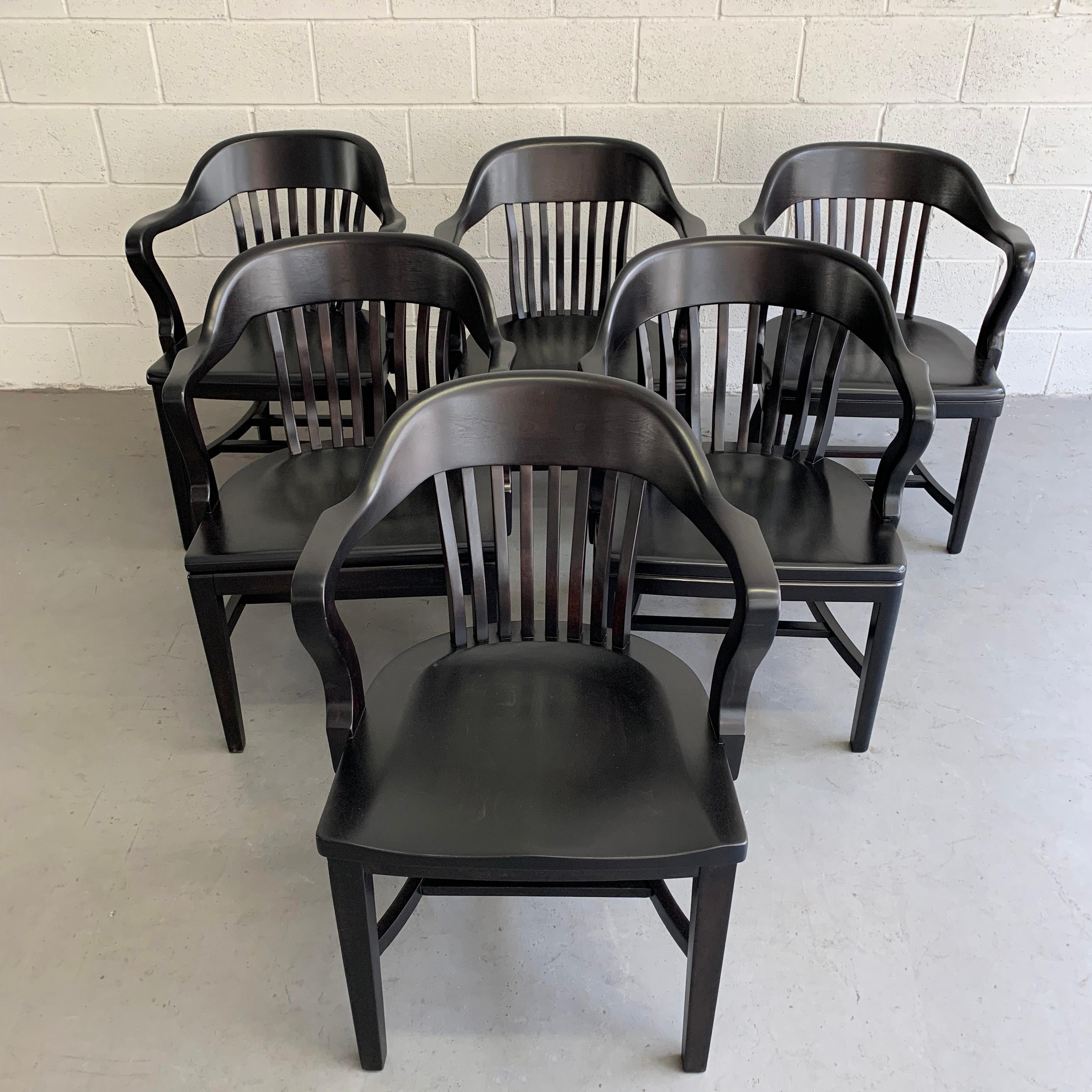 Maple Ebonized Bank of England Armchairs For Sale