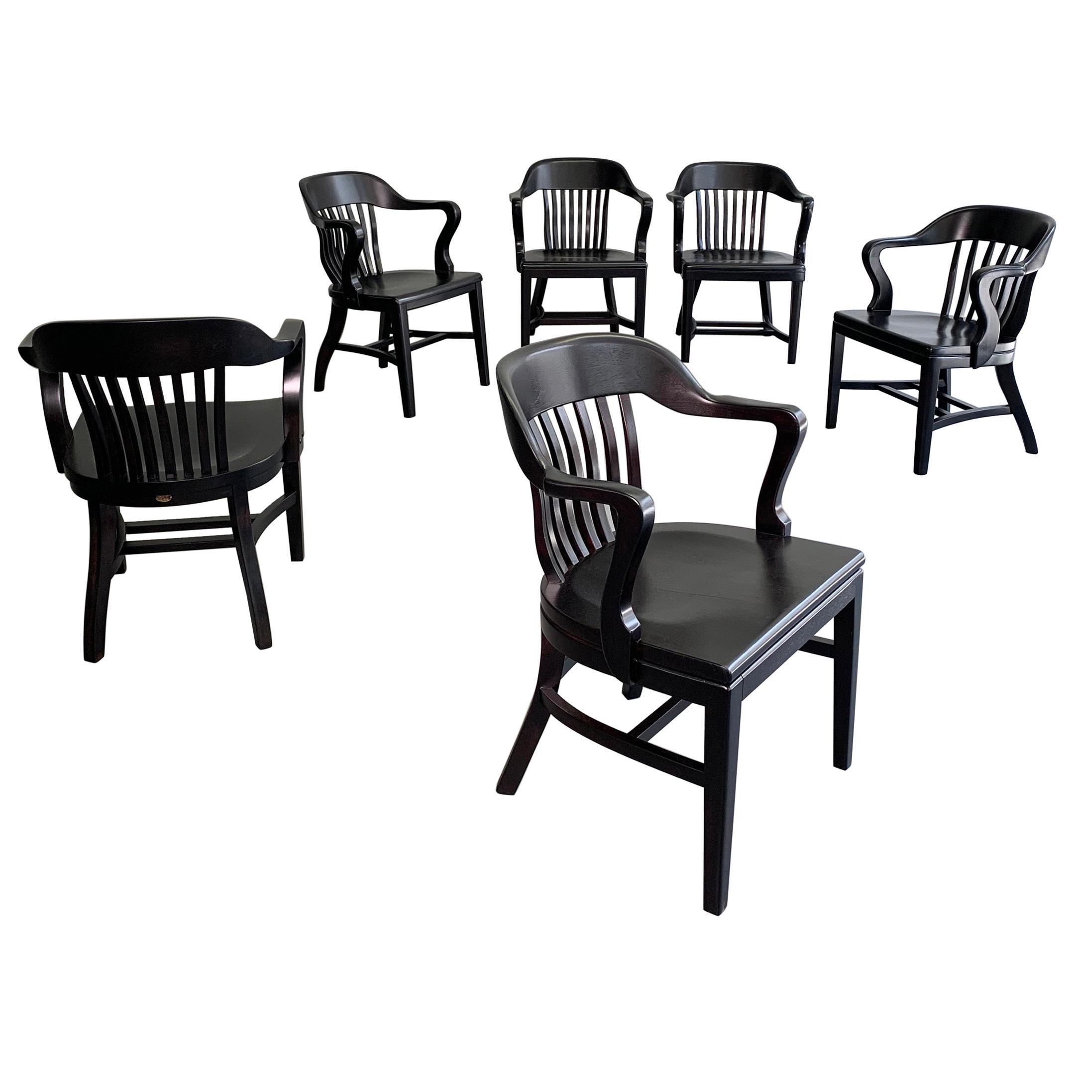 Ebonized Bank of England Armchairs For Sale