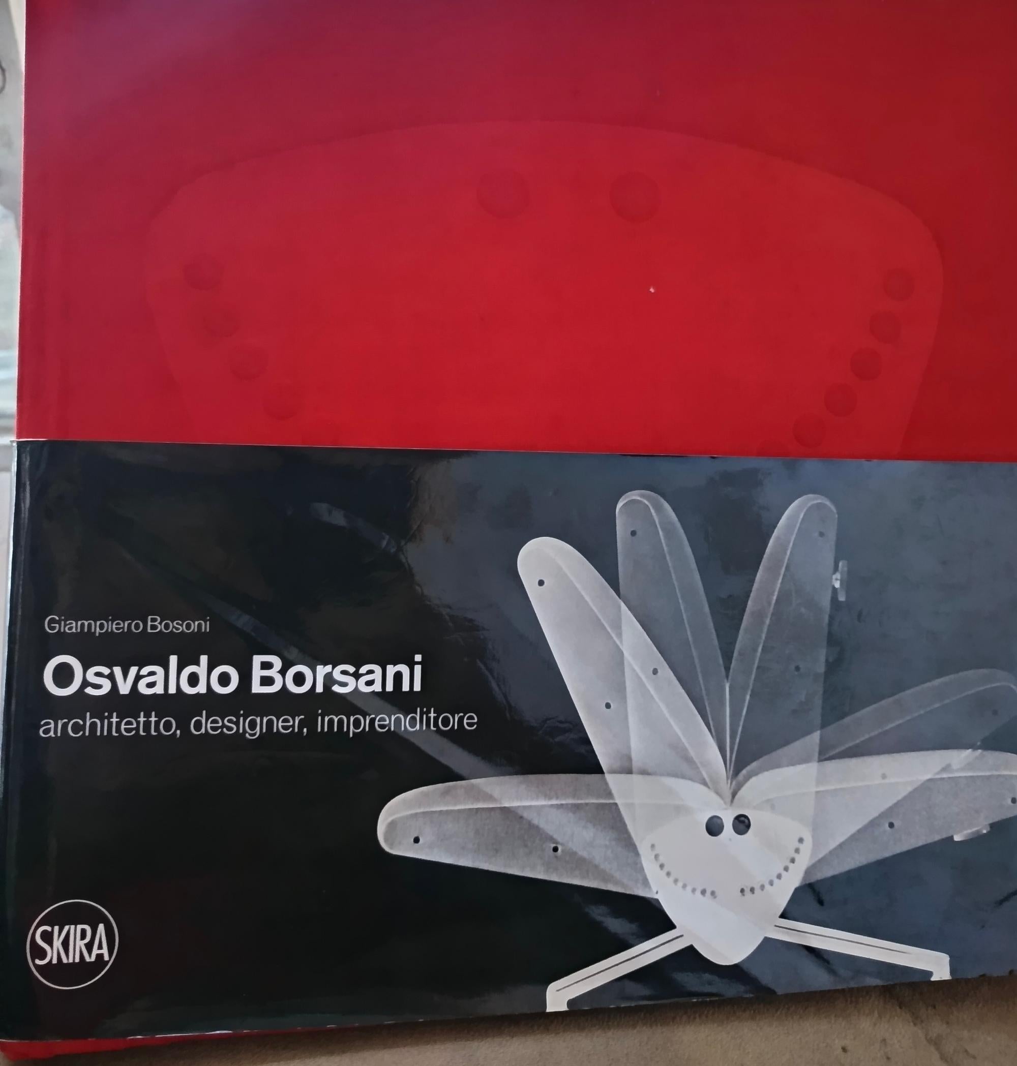 Consola de Haya Ebonizada con Tapa de Mármol de Siena Marfil de Osvaldo Borsani, Italia en venta 8