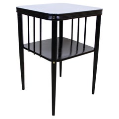 Ebonized Beechwood Side Table by Thonet, Art Nouveau Period, Austria circa 1915