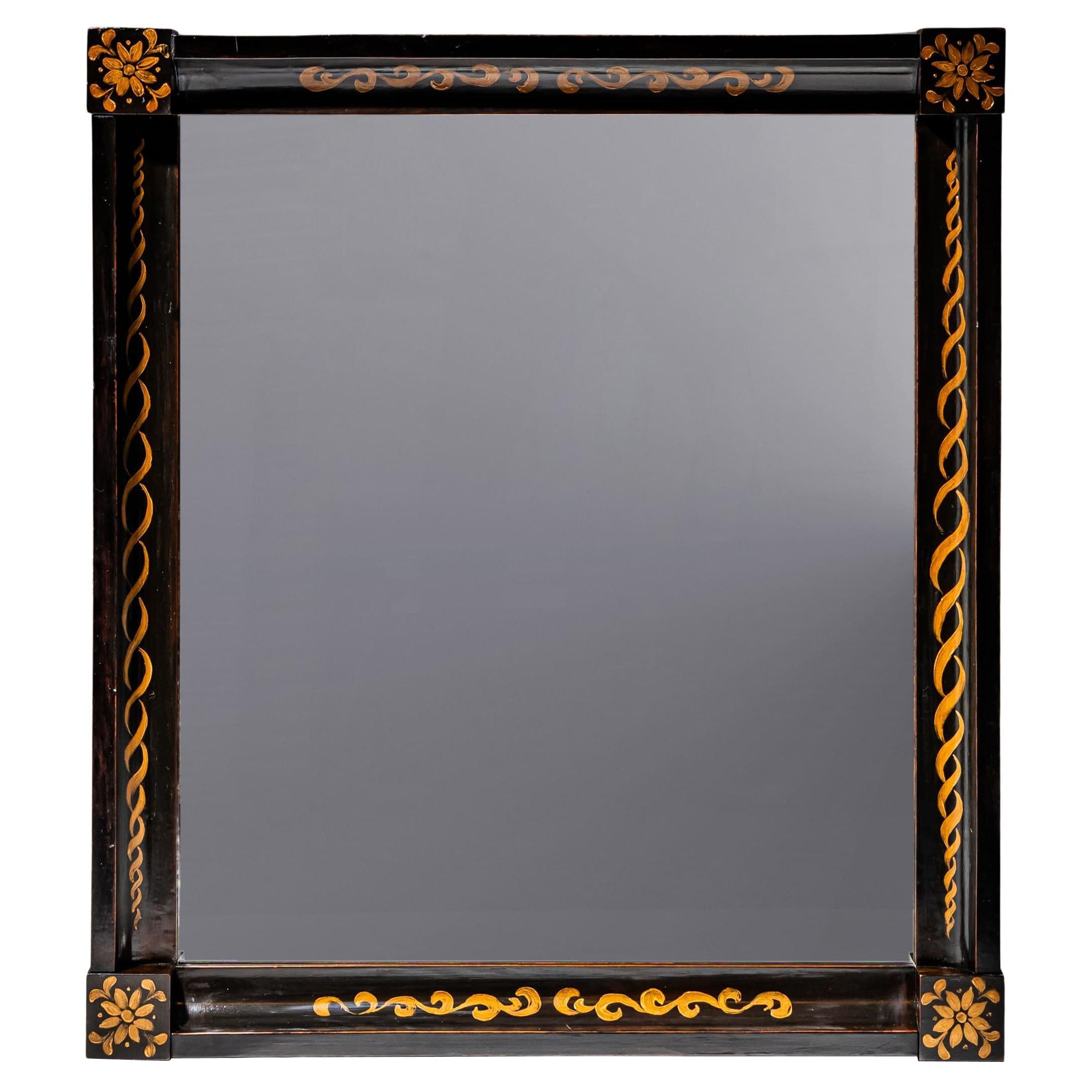 Ebonized Biedermeier Mirror, circa 1820