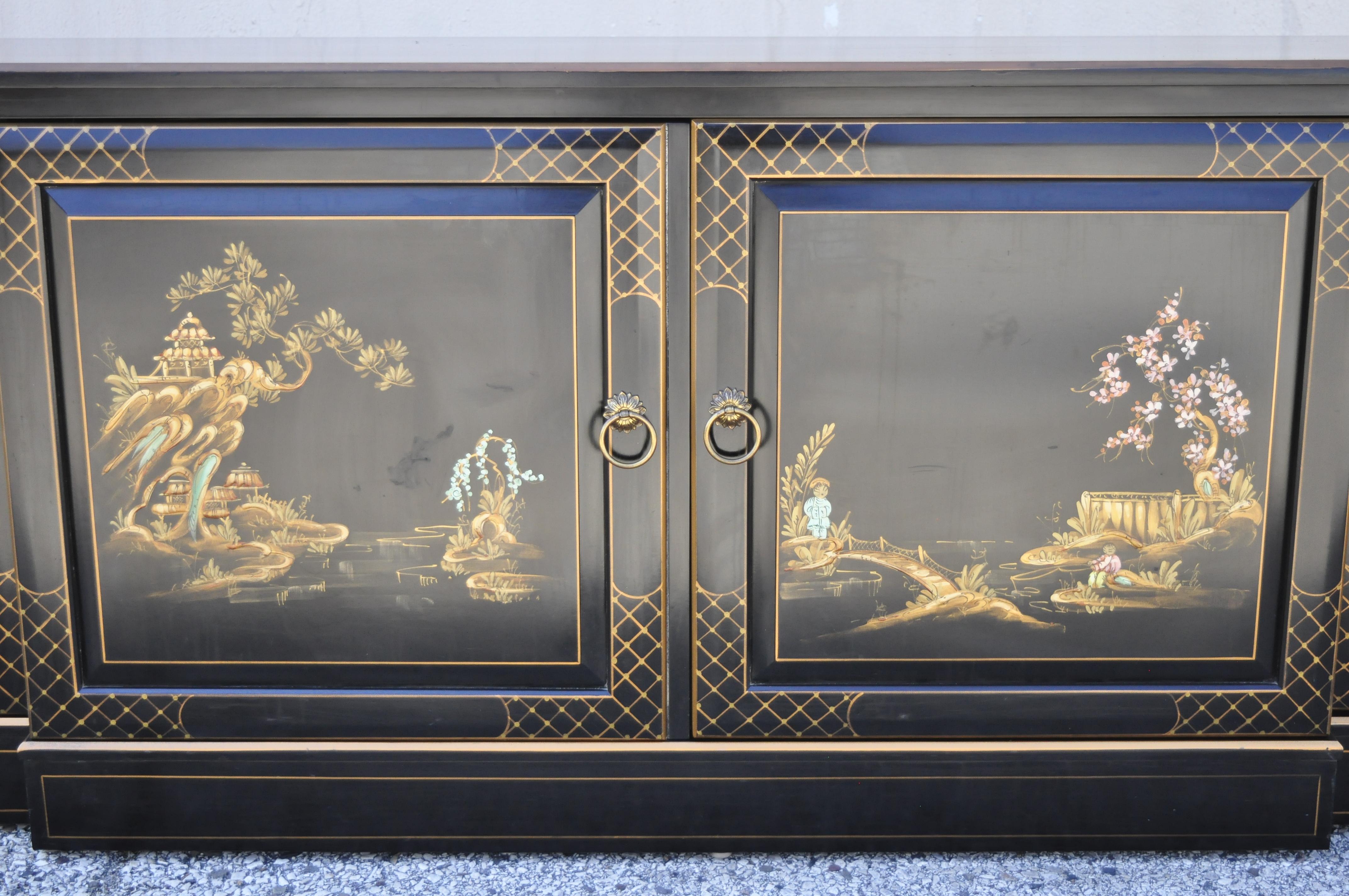 black lacquer buffet cabinet