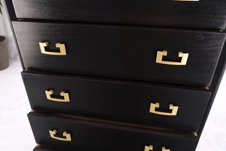Black and 2024 gold tall dresser
